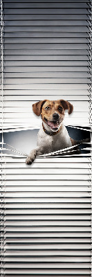 Rolgordijn voor het raam Hond