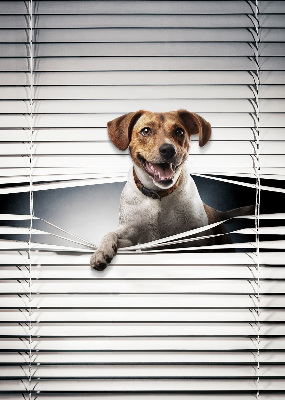 Rolgordijn voor het raam Hond