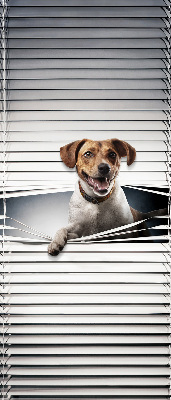 Rolgordijn voor het raam Hond
