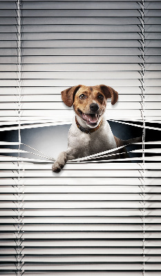 Rolgordijn voor het raam Hond