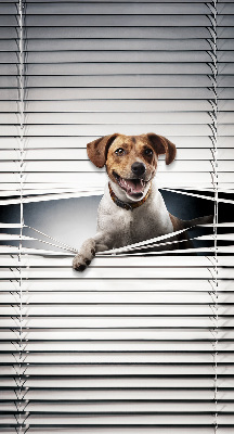 Rolgordijn voor het raam Hond