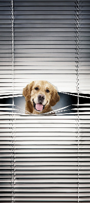 Rolgordijn voor het raam Gouden Hond