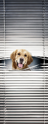 Rolgordijn voor het raam Gouden Hond