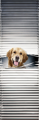 Rolgordijn voor het raam Gouden Hond