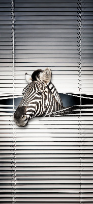 Rolgordijn voor het raam Ribben