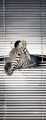 Rolgordijn voor het raam Ribben