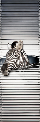 Rolgordijn voor het raam Ribben