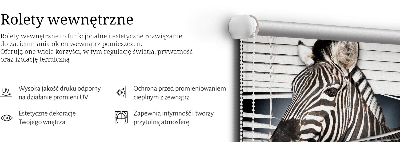 Rolgordijn voor het raam Ribben