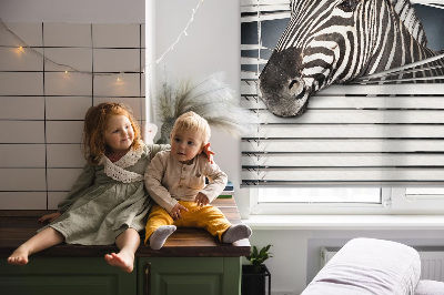 Rolgordijn voor het raam Ribben