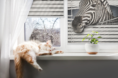 Rolgordijn voor het raam Ribben