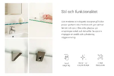 Glazen legplank voor de badkamer, halfdoorzichtig