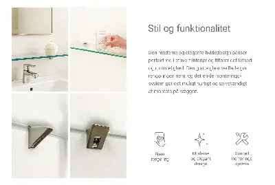 Glazen legplank voor de badkamer, halfdoorzichtig