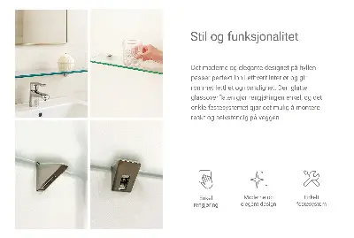 Glazen legplank voor de badkamer, halfdoorzichtig