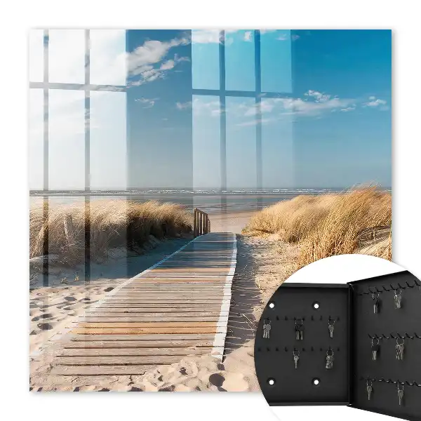 Rustig strand met duinen