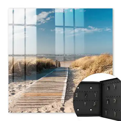Rustig strand met duinen