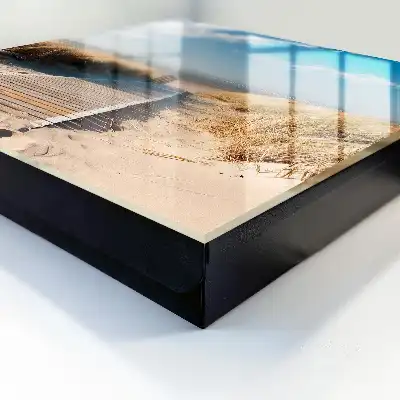 Rustig strand met duinen