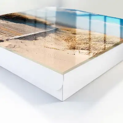Rustig strand met duinen