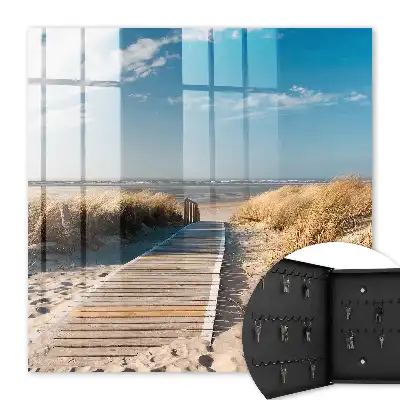 Rustig strand met duinen