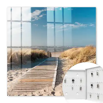 Rustig strand met duinen