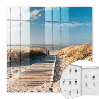 Rustig strand met duinen