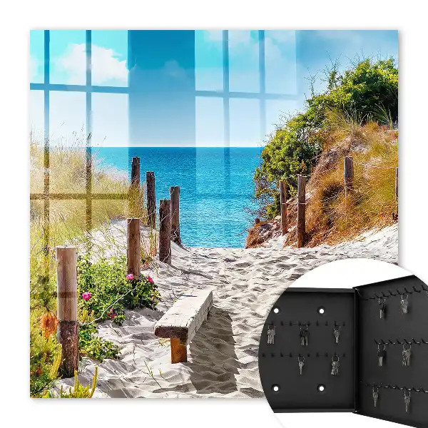 Kustpad langs de zee