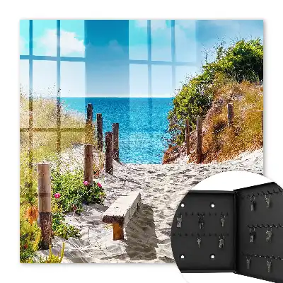 Kustpad langs de zee