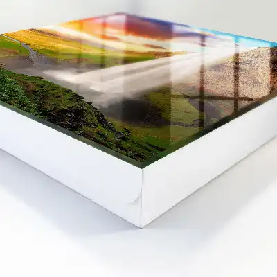 Prachtig landschap met groen op de achtergrond
