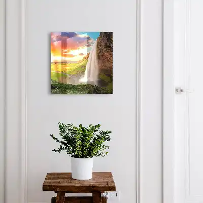 Prachtig landschap met groen op de achtergrond