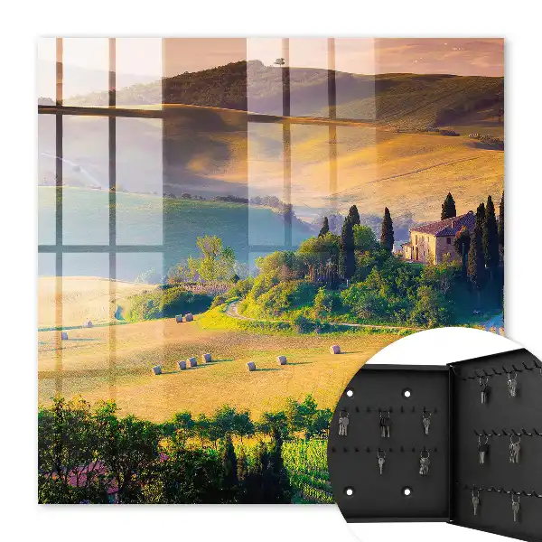 Toscaanse idylle met huis op een heuvel