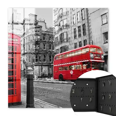 Londen in contrast met het rode vak