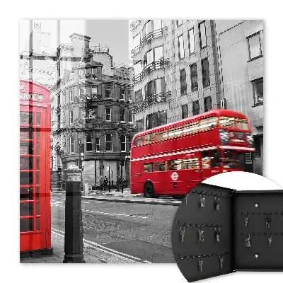 Londen in contrast met het rode vak