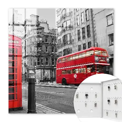 Londen in contrast met het rode vak