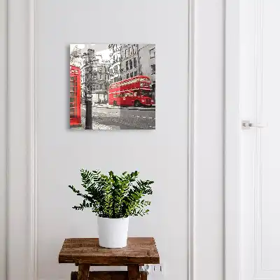 Londen in contrast met het rode vak