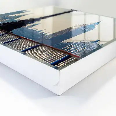 Stedelijke charme van architectuur bij zonsopgang