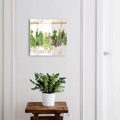 Gedroogde kruiden in rustieke stijl