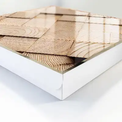 Wandpaneel met warme houtstructuur