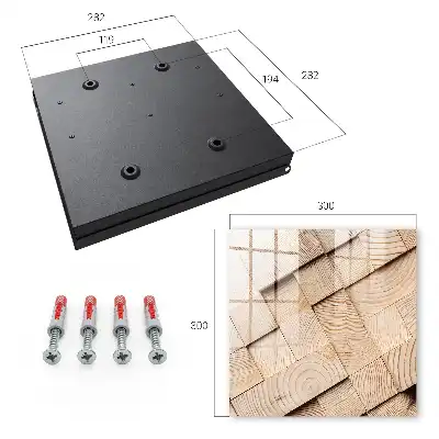 Wandpaneel met warme houtstructuur