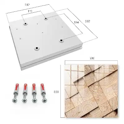 Wandpaneel met warme houtstructuur