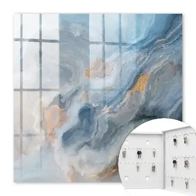 Dromerige abstractie in blauw en grijs