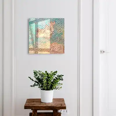 Dromerige droom op een turquoise achtergrond