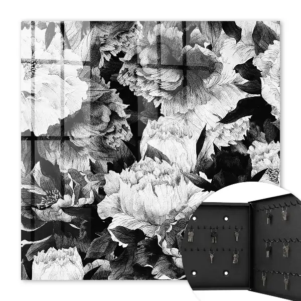 Zwart-witte bloemen in harmonie