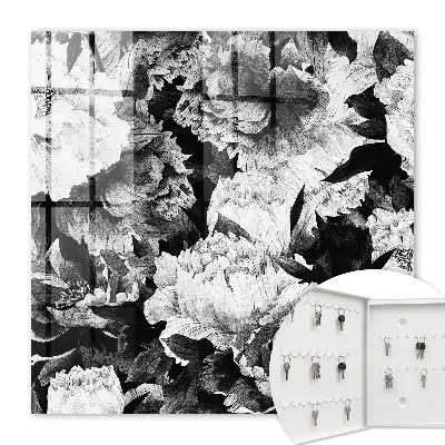 Zwart-witte bloemen in harmonie