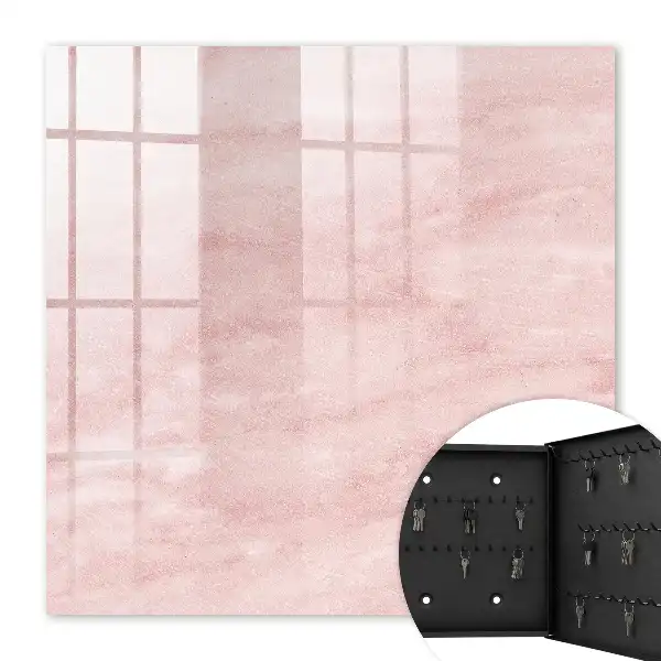 Roze decoratie met geweven textuur