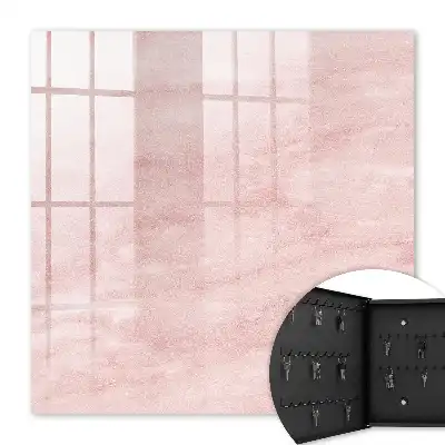 Roze decoratie met geweven textuur