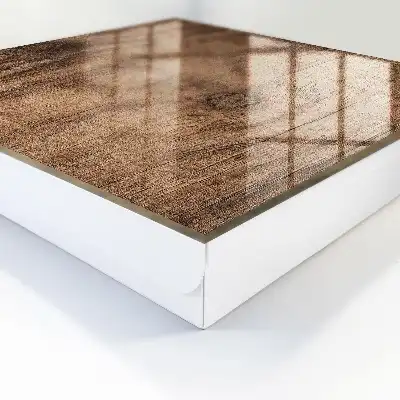 Houten wanddecoratie met warme structuur