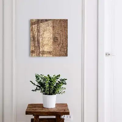 Houten wanddecoratie met warme structuur