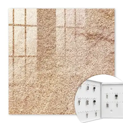 Beige met zandpatroon