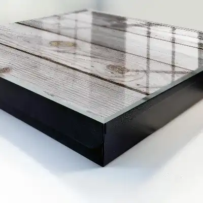 Decoratief object met houten textuur voor een gezellige sfeer