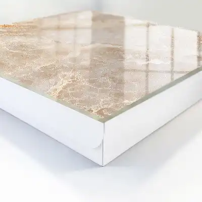 Beige marmeren decoratie met een elegante uitstraling