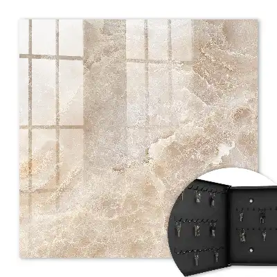 Beige marmeren decoratie met een elegante uitstraling